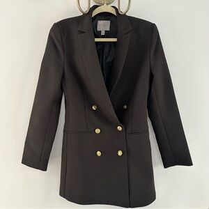 Asos Double-Breasted Black Blazer size 4
